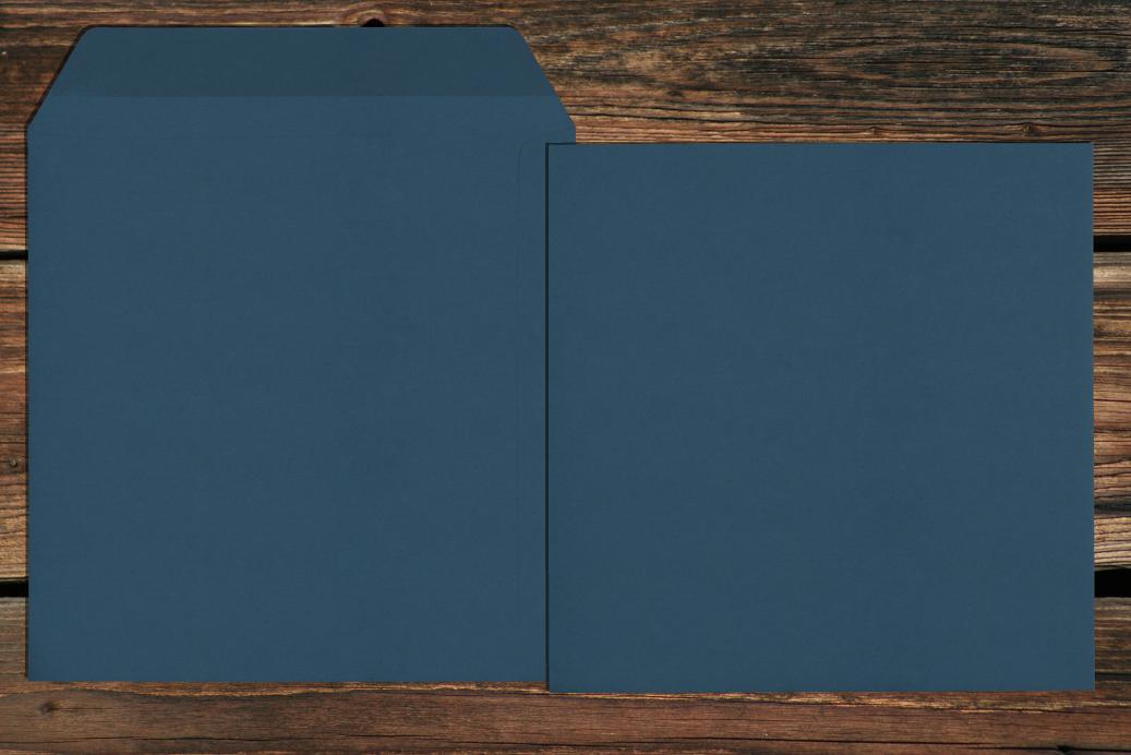 Versandtaschen 220x220 mm Nassklebend Nachtblau 120 g/qm